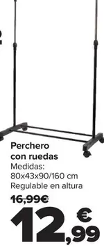 Oferta de Perchero Con Ruedas por 12,99€ en Carrefour