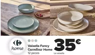 Oferta de Carrefour Home - Vajilla Fancy por 35€ en Carrefour