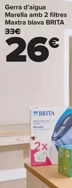 Oferta de Brita - Jarra De Agua Marella Con 2 Filtros Maxtra Azul por 26€ en Carrefour