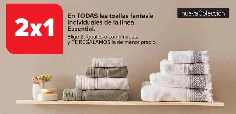 Oferta de Essential - En Todas Las Toallas Fantasía Individuales  en Carrefour