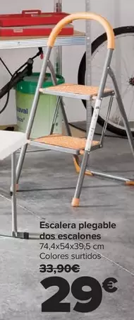 Oferta de Escalera Plegable Dos Escalones por 29€ en Carrefour