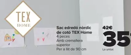 Oferta de Tex Home - Saco Edredon Nordico Algodón por 35€ en Carrefour