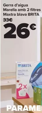 Oferta de Brita - Jarra De Agua Marella Con 2 Filtros Maxtra Azul por 26€ en Carrefour