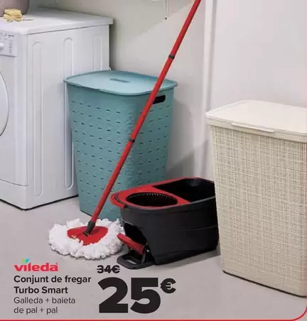 Oferta de Vileda - Set De Fregado Turbo Smart por 25€ en Carrefour