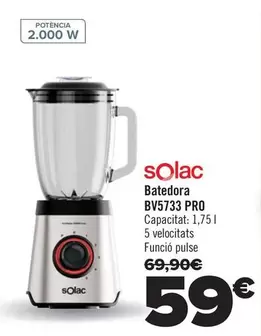 Oferta de Solac - Batidora BVS733 PRO por 59€ en Carrefour