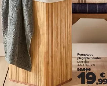 Oferta de Pongotodo Plegable Bambu por 19,99€ en Carrefour