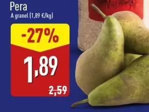 Oferta de Pera por 1,89€ en ALDI