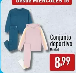 Oferta de Conjunto Deportivo por 8,99€ en ALDI