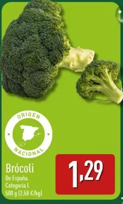 Oferta de Brocoli por 1,29€ en ALDI