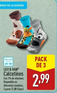 Oferta de Lily & Dan - Calcetines por 1€ en ALDI