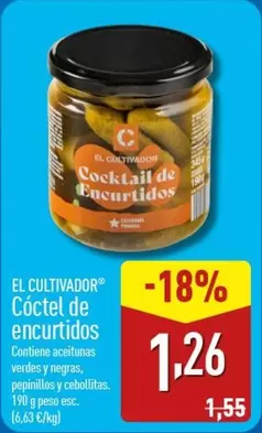 Oferta de El Cultivador - Cocktail De Encurtidos por 1,26€ en ALDI