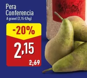 Oferta de Pera Conferenca por 2,15€ en ALDI