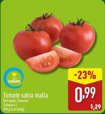 Oferta de Tomate Salsa Malla por 0,99€ en ALDI