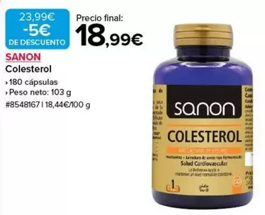 Oferta de Sanon - Colesterol por 18,99€ en Costco