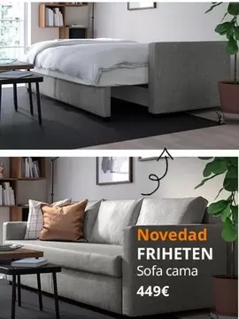 Oferta de Friheten  Sofa Cama por 449€ en IKEA