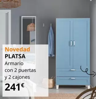 Oferta de Platsa  Armario Con 2 Puertas Y 2 Cajones por 241€ en IKEA