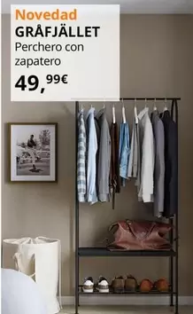 Oferta de Grafjallet Perchero Con Zapatero por 49,99€ en IKEA