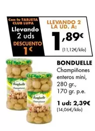 Oferta de Bonduelle - Champiñones Enteros Mini por 2,39€ en Supermercados Lupa