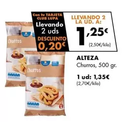 Oferta de Alteza - Churros por 1,35€ en Supermercados Lupa