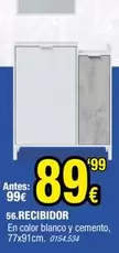 Oferta de Blanco - Recibidor por 89,99€ en Rapimueble