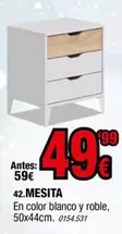 Oferta de Blanco - Mesita por 49,99€ en Rapimueble