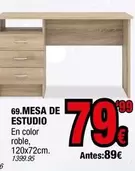 Oferta de Mesa De Estudio por 79,99€ en Rapimueble