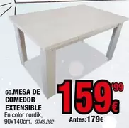 Oferta de Nordik - Mesa De Comedor Extensible por 159,99€ en Rapimueble