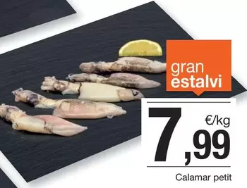 Oferta de Calamar Petit por 7,99€ en BonpreuEsclat