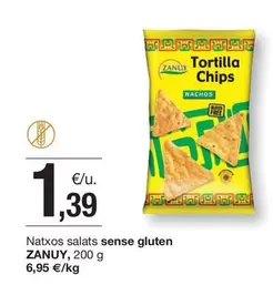 Oferta de Zanuy - Natxos Salats Sense Gluten por 1,39€ en BonpreuEsclat