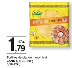 Oferta de Zanuy - Tortillas De Blat De Moro I Blat por 1,79€ en BonpreuEsclat