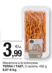 Oferta de Terra - Macarrons A La Bolonyesa por 3,99€ en BonpreuEsclat