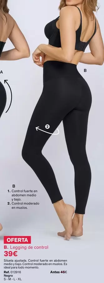 Oferta de Legging De Control por 39€ en Leonisa