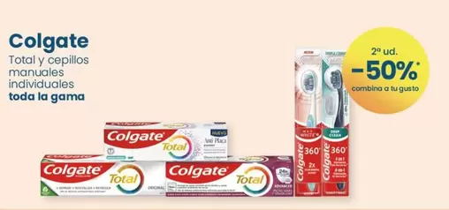 Oferta de Colgate - Total Y Cepillos Manuales Individuales Toda La Gama en Clarel