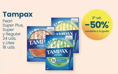 Oferta de Tampax - Pearl Super Plus, Super Y Regular en Clarel