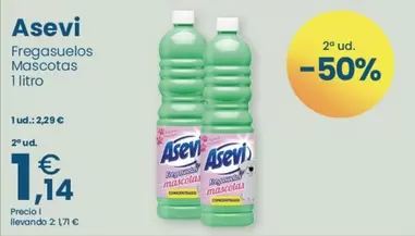 Oferta de Asevi - Fregasuelos Mascotas por 2,29€ en Clarel