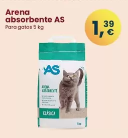 Oferta de As - Arena Para Gatos por 1,39€ en Clarel