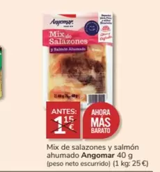 Oferta de Angomar - Mix De Salazones Y Salmon Ahumado por 1€ en Consum