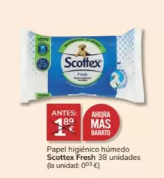 Oferta de Scottex - Papel Higiénico Húmedo Fresh en Consum