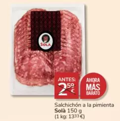 Oferta de Mas - Salchichon A La Pimienta en Consum