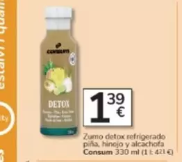 Oferta de Consum - Zumo Detox Refrigerado  por 1,39€ en Consum