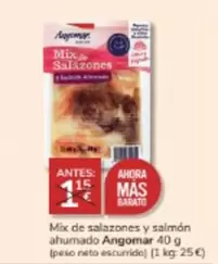 Oferta de Angomar - Mix De Salazones Y Salmon Ahumado por 1€ en Consum