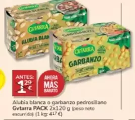 Oferta de Gvtarra - Alubia Blanca O Garbanzo Pedrosillano por 1€ en Consum