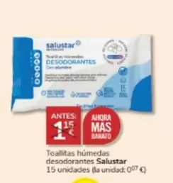 Oferta de Salustar - Toallitas Humedas Desodorantes por 1€ en Consum