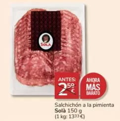 Oferta de Mas - Salchichon A La Pimienta en Consum