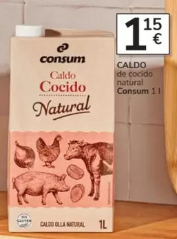 Oferta de Consum - Caldo De Cocido Natural por 1,15€ en Consum