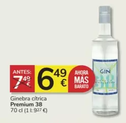 Oferta de Mas - Ginebra Círrica Premium por 6,49€ en Consum