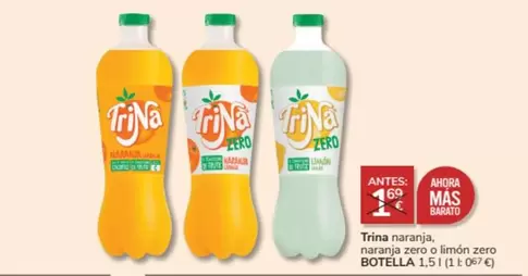 Oferta de Trina - Naranja Zero O Limon Zero en Consum