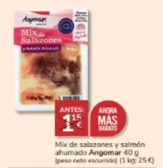 Oferta de Angomar - Mix De Salazones Y Salmon Ahumado por 1€ en Consum