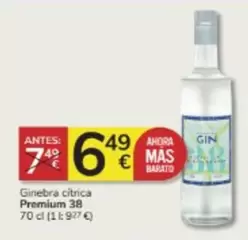 Oferta de Premium - Ginebra Citrica  por 6,49€ en Consum