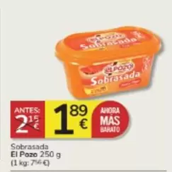 Oferta de El Pozo - Sobrasada por 1,89€ en Consum